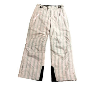 Columbia Youth Ski Pants, Size 10/12, Pink & Slate Blue Plaid.